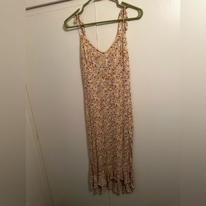 Abercrombie yellow midi dress